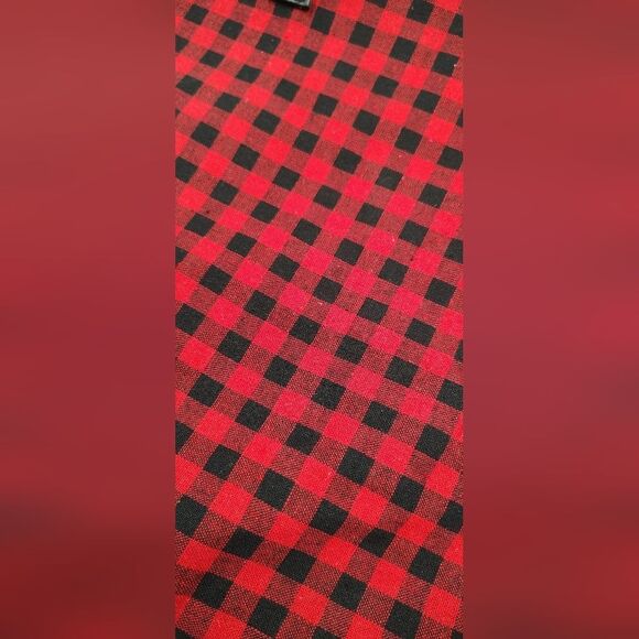 Free Buffalo Plaid Checker Gigham Red and Black Checkered Tote Bag Ardene - Picture 2 of 5